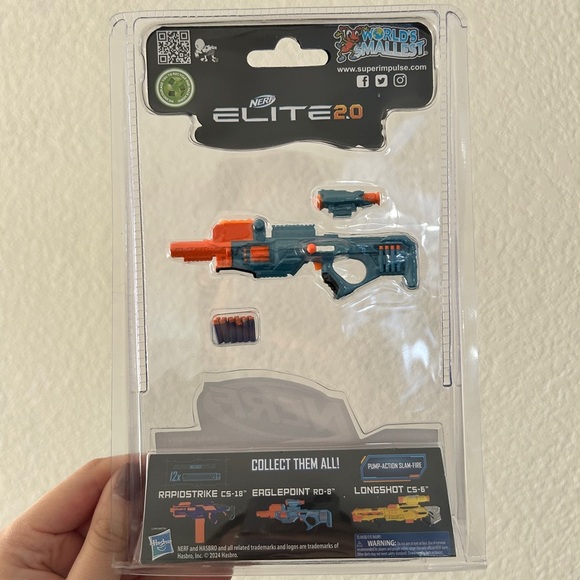 World’s Smallest Nerf Elite 2.0 Eaglepoint Blaster, Collectable- NWT - Picture 6 of 8